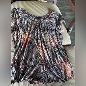 Animal print Lane Bryant top
